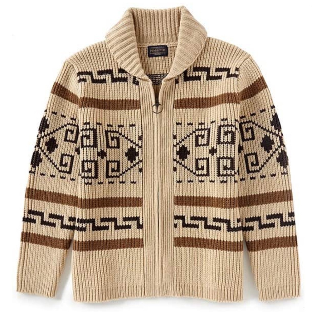 Pendleton Original Westerley Full-Zip Heavyweight Cardigan Wool Sweater